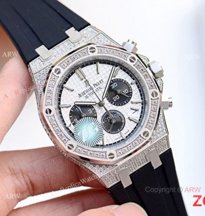 Iced Out Audemars Piguet Royal Oak VK Chronograph Watch 45mm